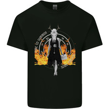 Satanic Witch Summon Ouija Board Satan Hell Mens Cotton T-Shirt Tee Top