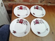 4 Vintage Colclough Amoretto Bone China Side Plates