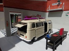 1:24 VW Bay T2 Surfboard RARE! Camper Model Beach Devon Van Scale Diecast