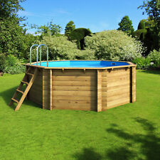 Tropic Octo 414 Pool 4.14m Octagonal Above Ground Wooden Swimming Pool