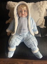 Little boy, Sitting porcelain doll