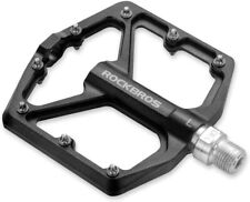 RockBros Mountain Bike Pedals Bicycle Pedals Aluminum Alloy Wide Flat  9/16" 2Pc
