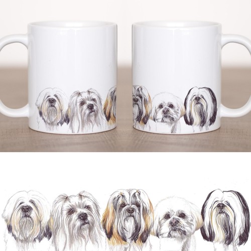 Lhasa apso mug gift present - mug, gift/present