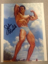 JOHN DECOLA Autographed HAND-SIGNED bodybuilding muscle photo
