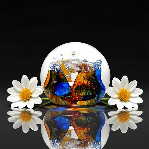 Caithness glass paperweight - caithness,