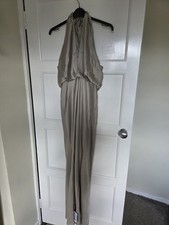 Asos Satin Halterneck Maxi