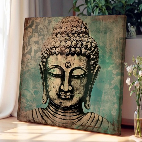 Buddha grunge art canvas - art, wall