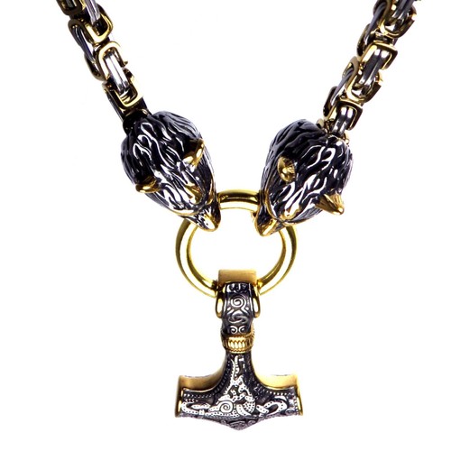 Viking thors hammer necklace - thors,