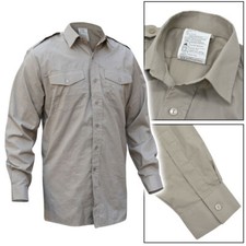 Dress Shirt Tropical Style RAF, RM & Army Stone Coloured Assorted Sizes Grade 1