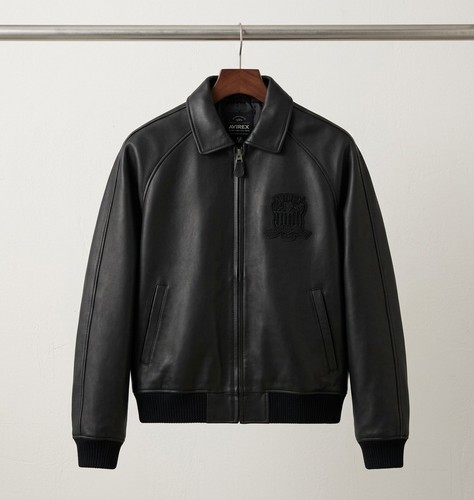 Men avirex black real - men's,