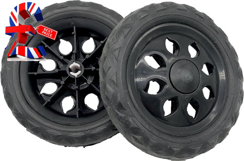 Shopping trolley wheels 2 - wheels, x