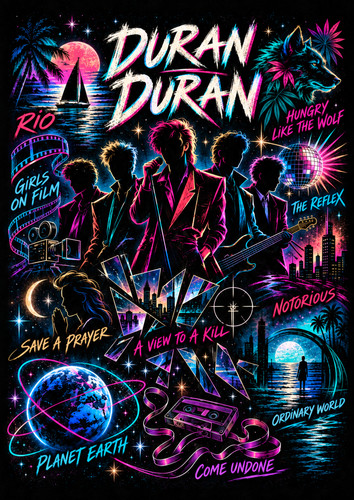 Duran music poster - duran,