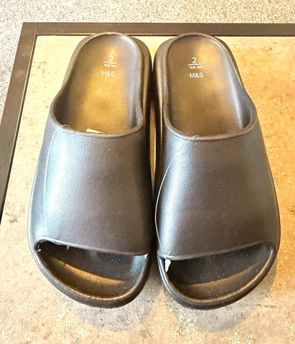 Men black slider sandals - men's,