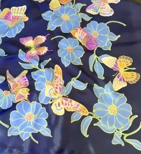 Vintage Silk Scarf Floral