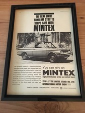 Sunbeam Stiletto/Mintex brakes-1967 A4 framed advert