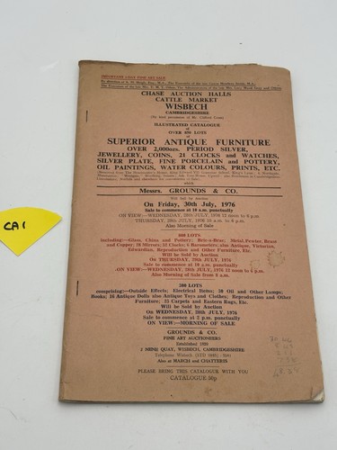 1976 auction catalogue chase - 1976,