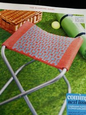 4 x knitting patterns for Camping Stool, Picnic Throw, Boot Toppers & Bunting
