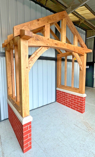 Solid oak porch - oak,
