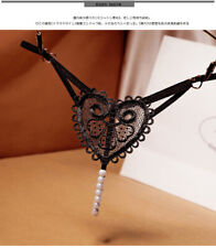 Chasaxa Ladies Sexy Lingerie G-String Pearl Heart Thong in SEVEN COLOURS !