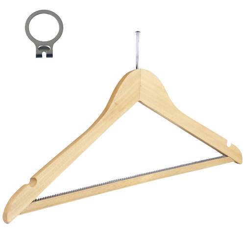 Wooden coat hotel hangers - wooden,