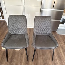 Monza Dark Grey Faux Leather