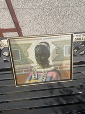 Superb Rare Original Vintage Tretchikoff   “Lady Of Ndebele”