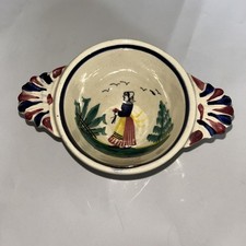 Vintage Quimper French blue