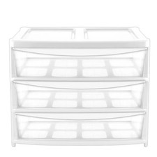 Large Jumbo Storage Drawer Clear Organizer Plastic Tower Unit Home Office