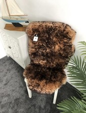 Sheepskin rug | brown black