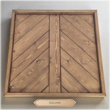 Solid pine ottoman - pine, oak
