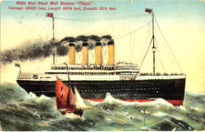 modern postcard White Star Line Royal Mail Steamer RMS TITANIC