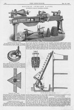 BRITANNIA CO Colchester General Purpose Lathe Antique Print 1885
