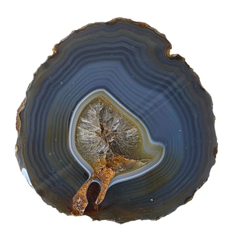 Brazilian agate slice blue - brazilian,