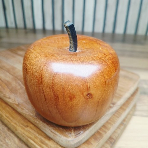 Vintage hand turned yew - turned,