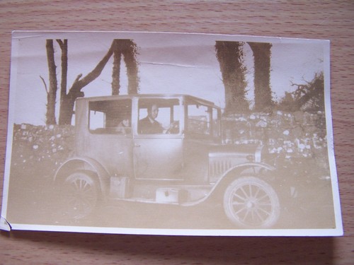 People sitting veteran car - people, in