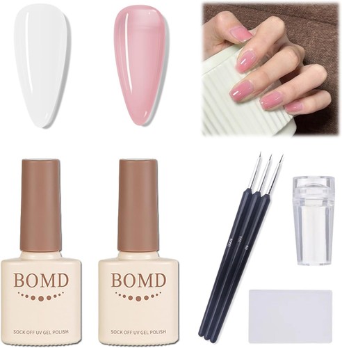 French manicure kit white - kit,