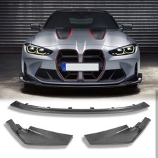 CSL Style Carbon Fiber Front Bumper Lip Kit For 21-24 BMW G80 M3 G82 M4