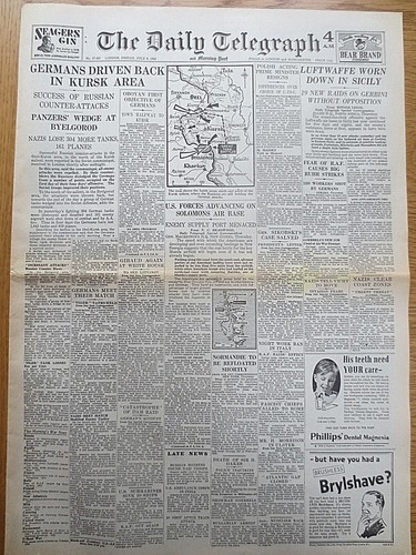 Ww2 newspaper kursk germans - ,