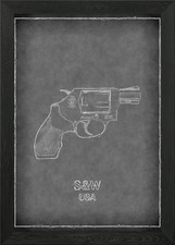 Smith And Wesson Framed Wall