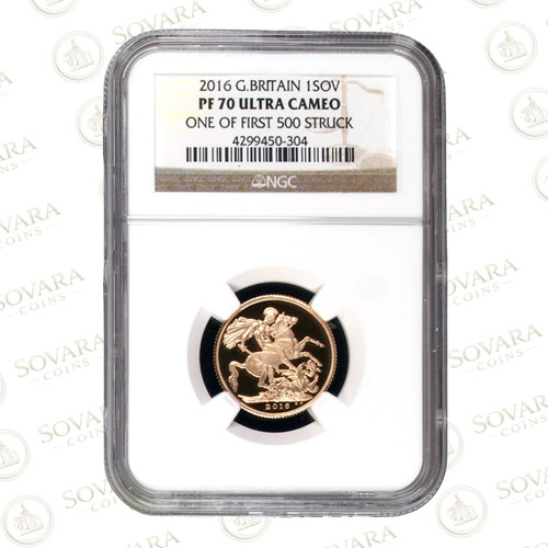 2016 gold proof sovereign pf70 - 2016,