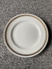 20cm Burleigh Ware Side Plate. White With Gold Detail Rim