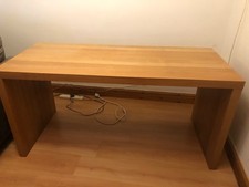 Ikea oak veneer large open desk