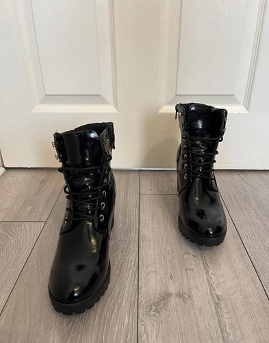 Combat black boots size - combat,