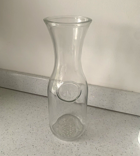 Clear glass water - 1l, carafe