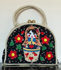 Irregular Choice Matriyoska Russian Doll Embroidery Bag Rare New Condition
