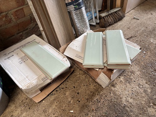 Diamante pastel mint tile - mint,