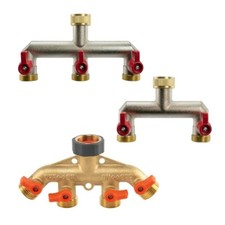 Brass Tap Connector Splitter 2