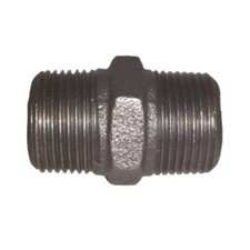 Black malleable iron hex - black,