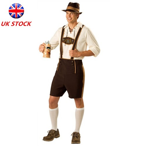 Men bavarian lederhosen shorts - men,