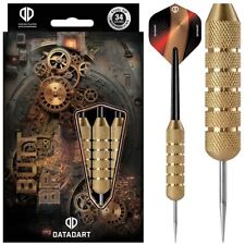 DATADART HEAVY STEELTIP BRASS DARTS SET 34g + FREE WALLET
